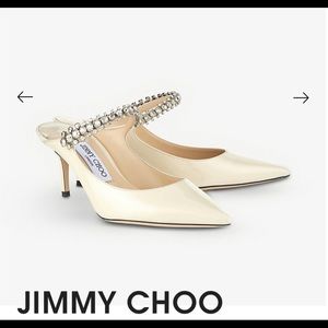 Jimmy Choo bling 65 patent leather mules